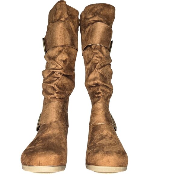 Journee Collection Women's Jester Slouchy Camel Boots - Picture 4 of 8